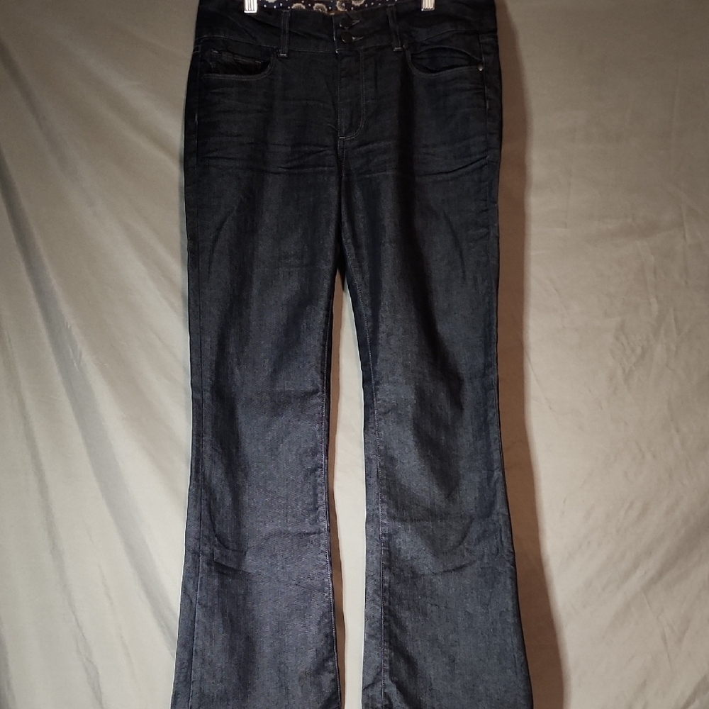 PAIGE Dark Indigo Flare Jeans